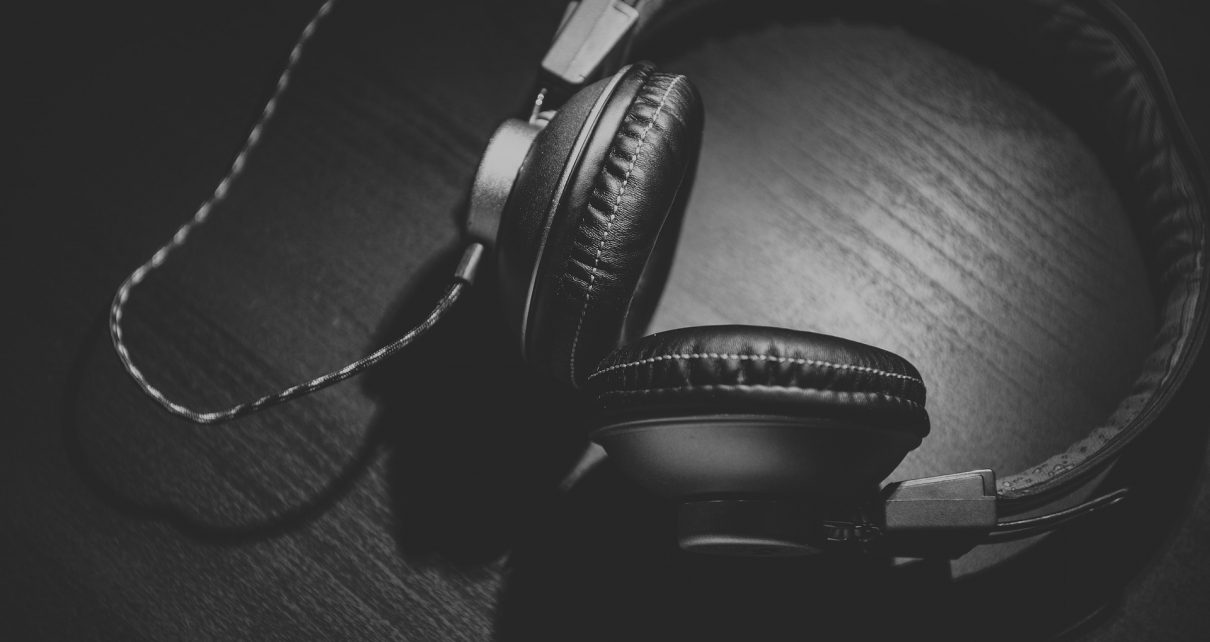 Black headphones